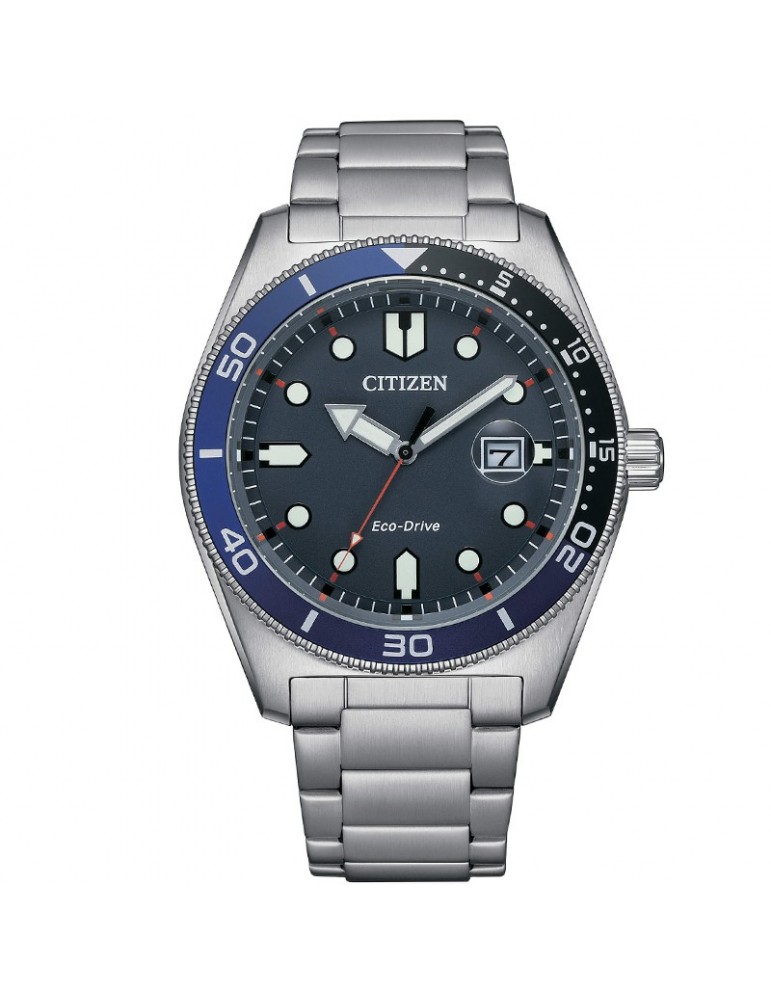 Orologio Citizen Uomo - Of Marine Eco-Drive 43mm Blu - AW1761-89L