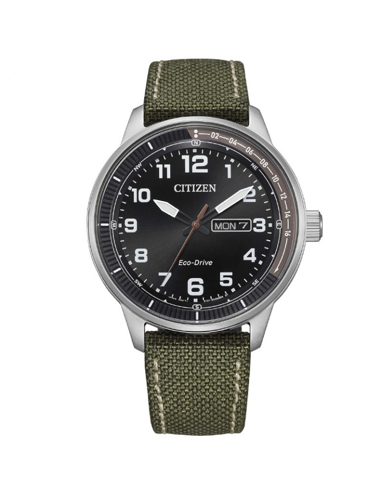Citizen Men's Watch Of Urban Eco-Drive 42mm Black with Green