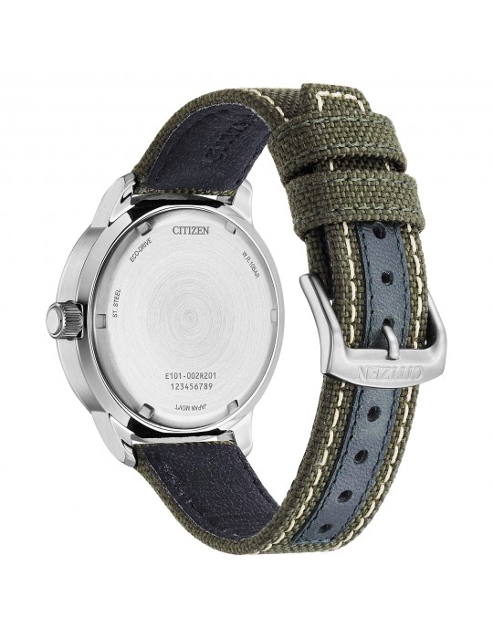 Citizen Men's Watch - Of Urban Eco-Drive 42mm Black with Green Strap - 0