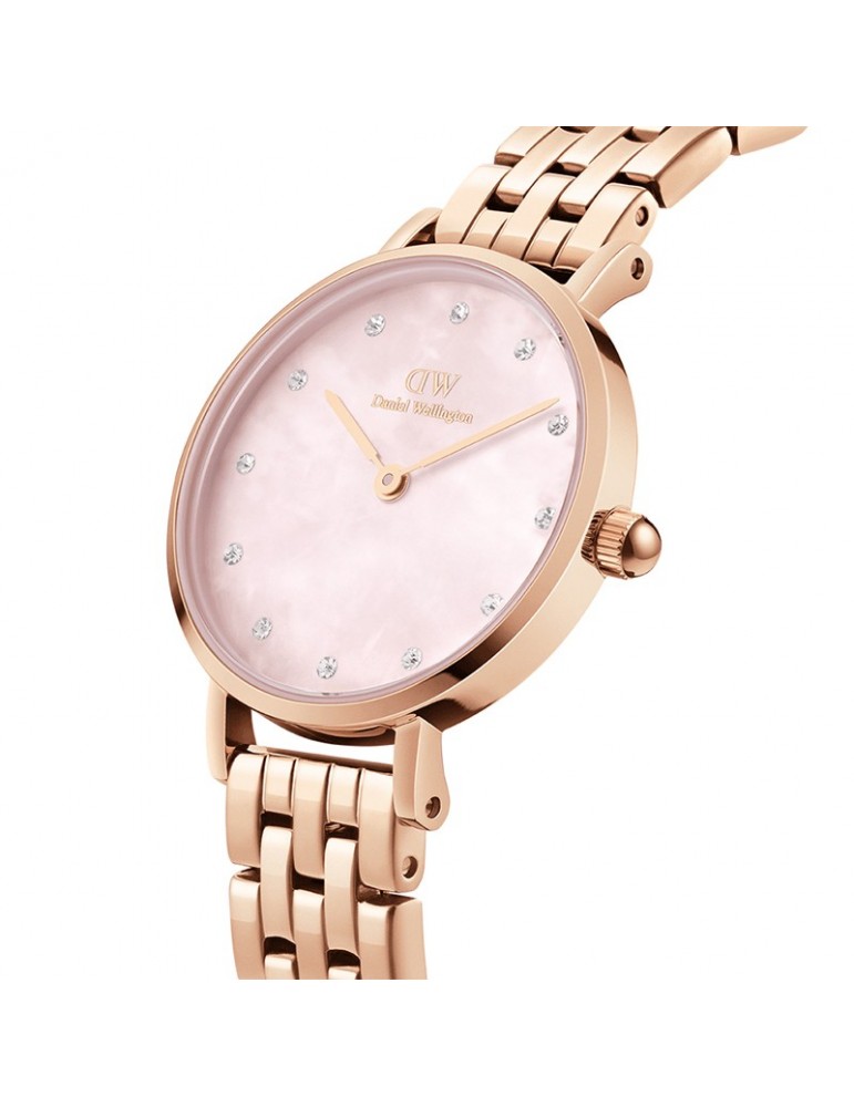 Orologio Daniel Wellington-Petite Lumine-Rose Gold-28mm Rosa-DW00100617