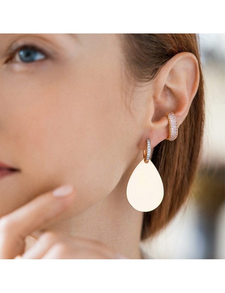 Earcuff Rue Des Mille Dancing Drops Headband-Pink Zircons