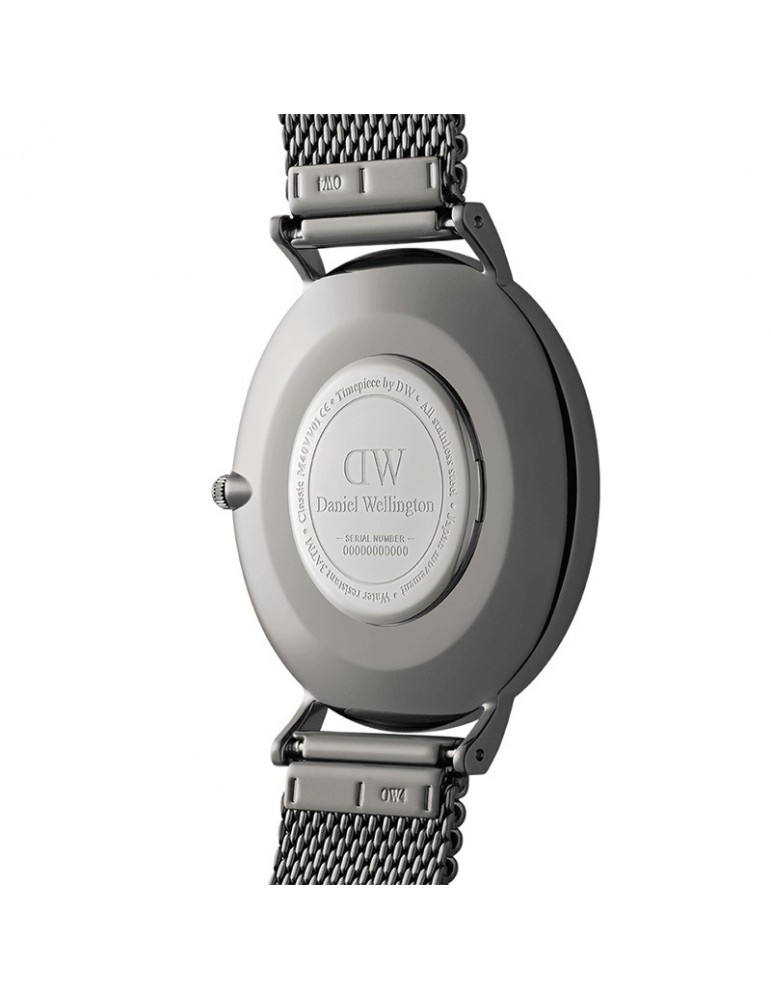 Daniel Wellington Watch - Mesh Arctic - Silver -40mm-Blue-DW00100628
