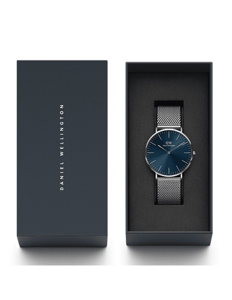 Orologio Daniel Wellington - Mesh Arctic - Silver -40mm-Blu-DW00100628