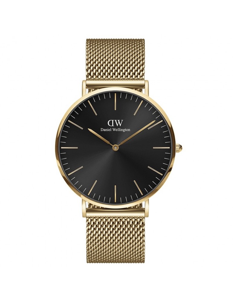 Daniel Wellington Watch Mesh Onyx 40mm Gold DW00100631