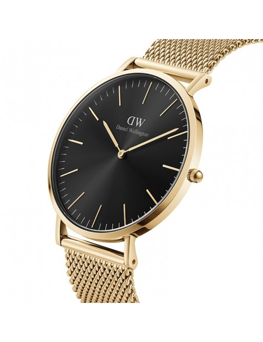 Daniel Wellington Watch - Mesh Onyx - 40mm - Gold - DW00100631