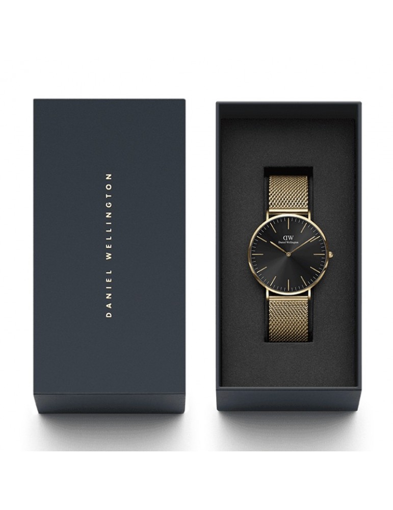 Daniel Wellington Watch - Mesh Onyx - 40mm - Gold - DW00100631
