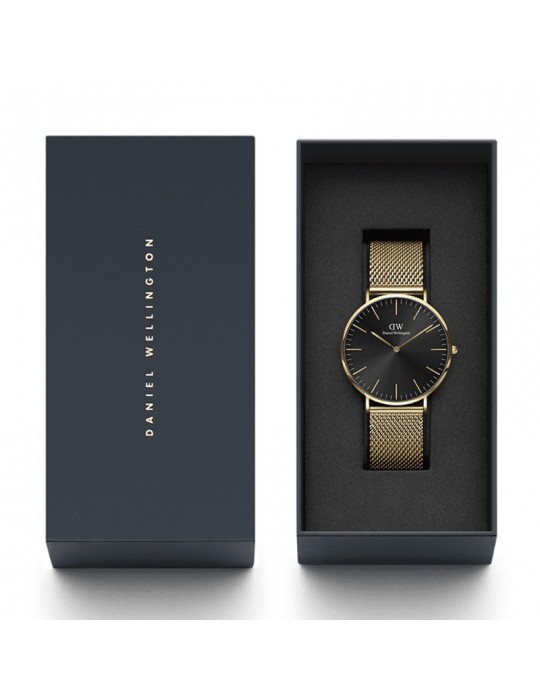 Daniel Wellington Watch - Mesh Onyx - 40mm - Gold - DW00100631