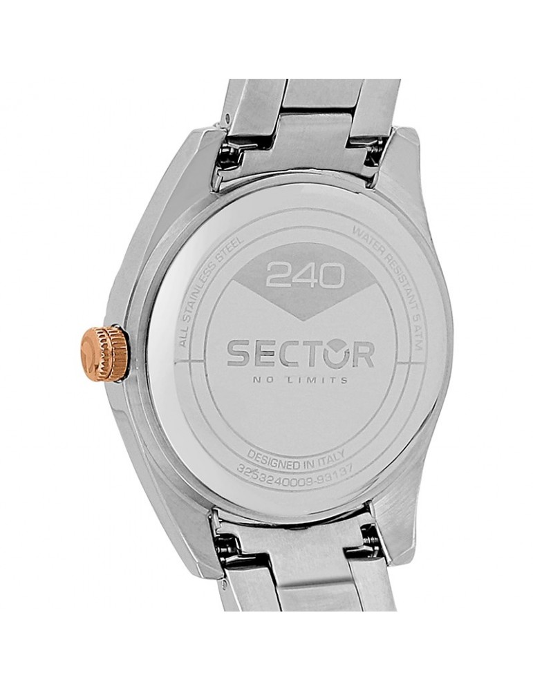 Sector Watch - 240 - Date - 41mm Gray - Rose Gold -R3253240009