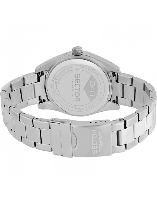 Sector Watch - 240 - Time and Date - Silver - 41mm - Black-R3253240011