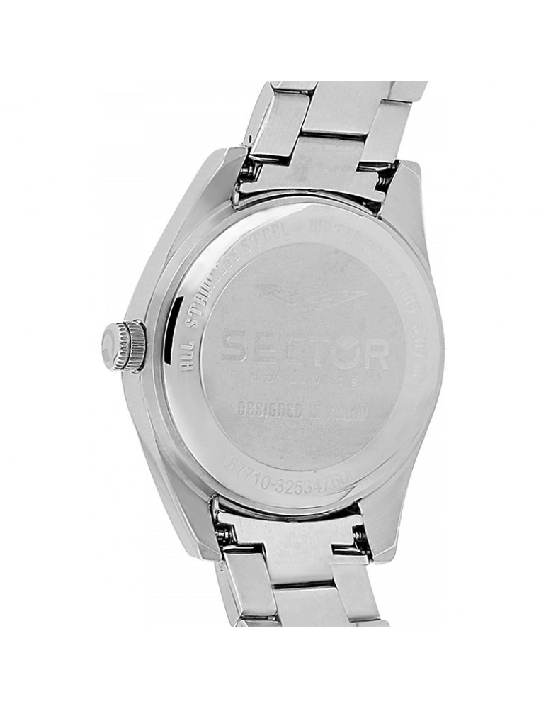 Sector Watch - 240 - Time and Date - Silver - 41mm - Black-R3253476001