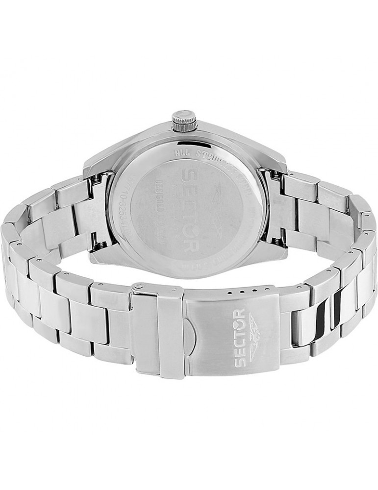 Orologio Sector - 240 - Tempo e Data - Silver - 41mm -Nero-R3253476001