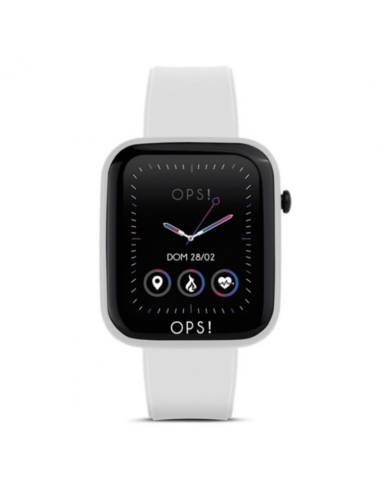Smartwatch Oops! - Active - Multifunction - 43x38mm - White - OPSSW01