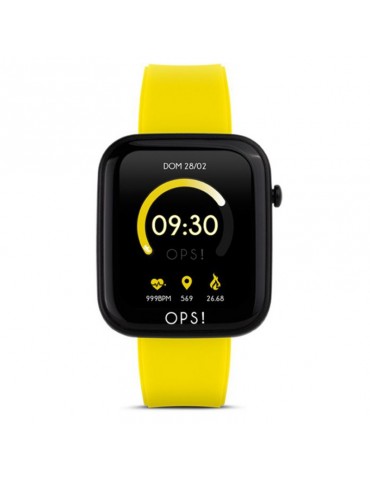 Smartwatches Oops! - Active - Multifunction - 43x38mm - Yellow - OPSSW06
