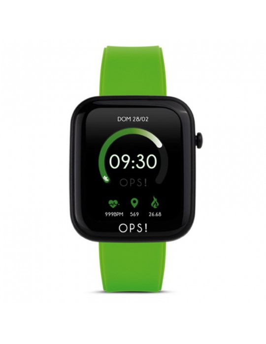 Smartwatches Oops! - Active - Multifunction - 43x38mm - Green - OPSSW07