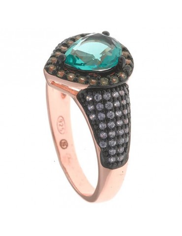 Salvatore Plata Ring-Afternoon-Green Crystals-Yellow Zircons-252S0047 2