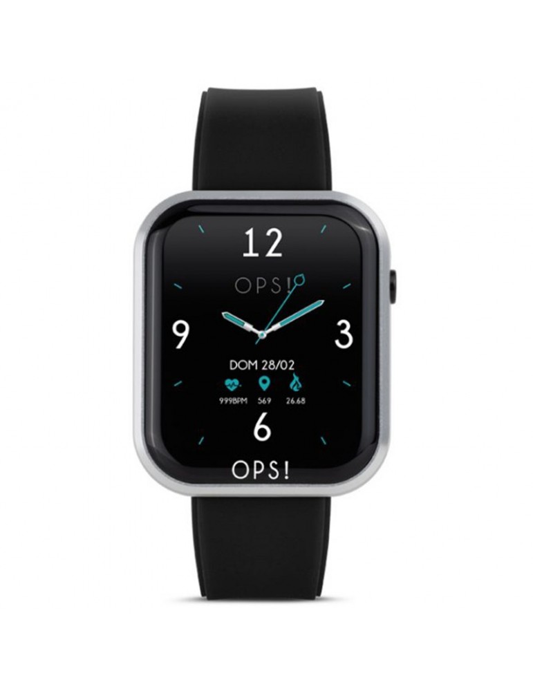 Smartwatch Ops! - Call - Multifunzione - 44x37mm - Nero-Silver-OPSSW09
