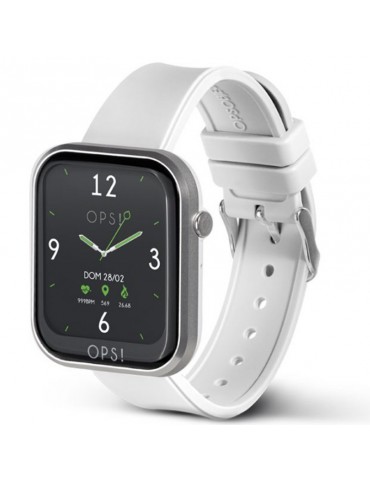 Smartwatch Oops! - Call - Multifunction - 44x37mm-White-Silver-OPSSW12 2