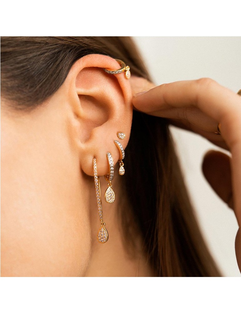 Mono Orecchino Rue Des Mille - Dancing Drops-Goccia-Zirconi-ORZ014M6AU