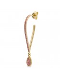 Rue Des Mille Single Earring - Dancing Drops-Zircons-Drop-ORZ014M7AU