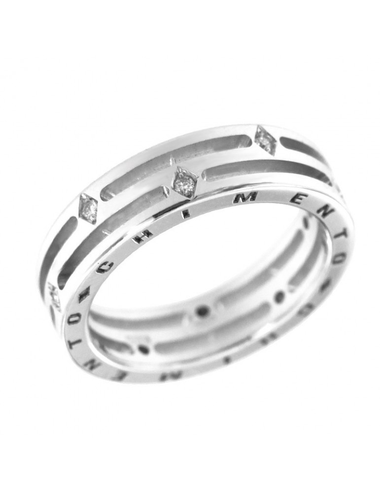 Anello Chimento - Aeternitas - Oro Bianco - Diamanti 0,11 ct - 1A07856BB5150