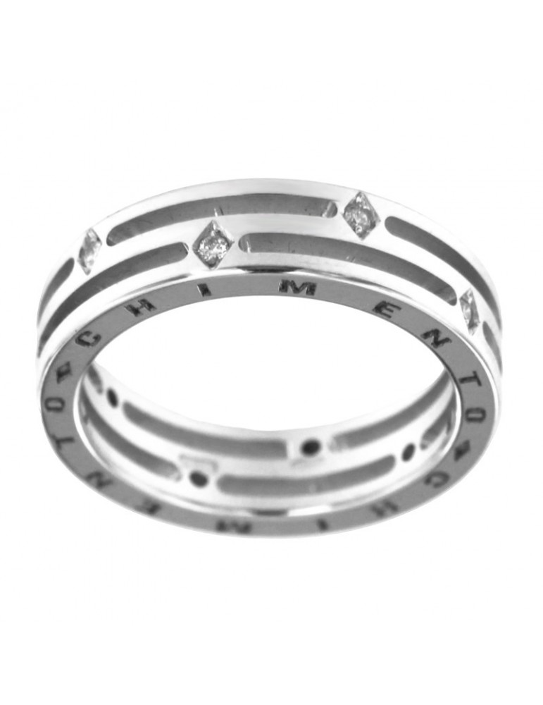 Anello Chimento - Aeternitas - Oro Bianco - Diamanti 0,11 ct - 1A07856BB5150