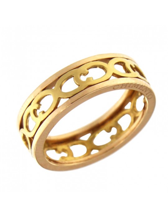 Anello Chimento - Fascia Bicolore - Oro Rosa - Oro Giallo - 1A07890ZZ4140 Anello Chimento - Fascia Bicolore - Oro Rosa - Oro Giallo - 1A07890ZZ4140