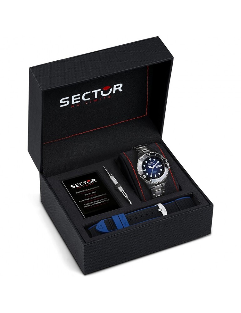 Special Pack Sector - 230 - Automatico - Silver - 43mm-Blu-R3221161003