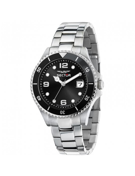 Orologio Sector - 230 - Tempo e Data - Silver - 39mm -Nero-R3253161048