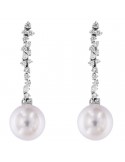 Coscia Pearl's Earrings - Australian South Sea in White Gold with Diamonds - 0