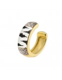 Rue Des Mille Woman's Earcuff - Zebra with Zircons - 0