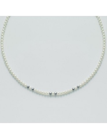 Collana Miluna - Perle Freshwater 5-5,5mm - Boule - Oro - PCL4774