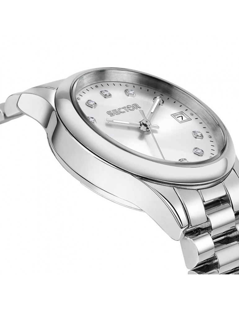 Orologio Sector - 230 - Silver -32mm-Cristalli agli Indici-R3253161542