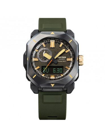 Casio Watch - Pro Trek - Solar - Green - 45mm - Black - PRW6900Y3ER 2