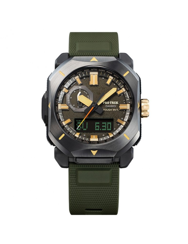 Casio Watch - Pro Trek - Solar - Green - 45mm - Black - PRW6900Y3ER