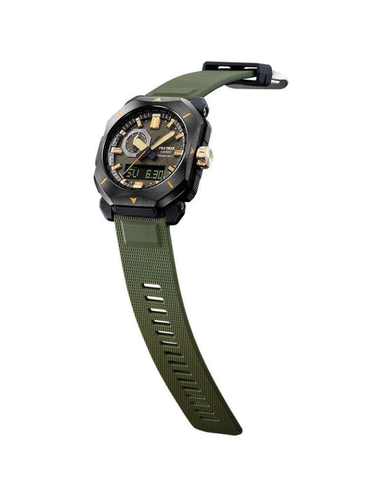 Casio Watch - Pro Trek - Solar - Green - 45mm - Black - PRW6900Y3ER