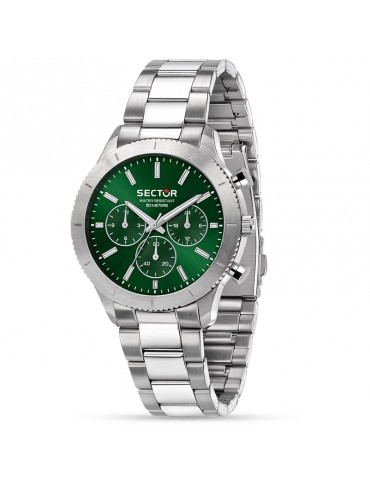 Sector Watch - 270 - Chronograph - Silver - 41mm - Green-R3253578030