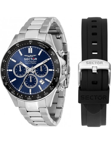 Special Pack Sector - 230 - Chronograph - Silver - 43mm-Blue-R3271661028