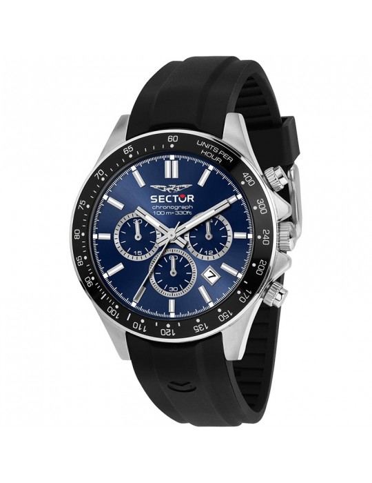 Special Pack Sector - 230 - Cronografo - Silver - 43mm-Blu-R3271661028