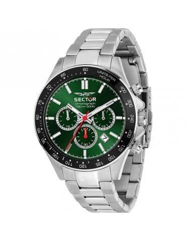 Sector Watch - 230 - Chronograph - Silver - 43mm - Green-R3273661048