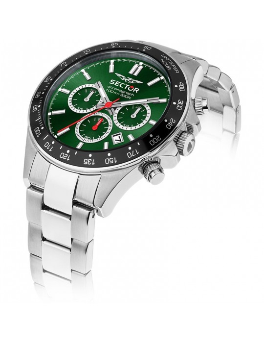 Orologio Sector - 230 - Cronografo - Silver - 43mm - Verde-R3273661048