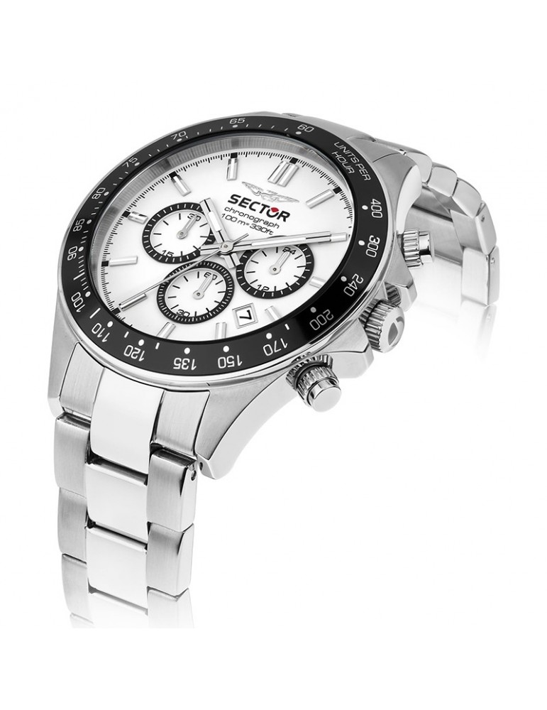 Sector Watch - 230 - Chronograph - Silver - 43mm - White-R3273661049