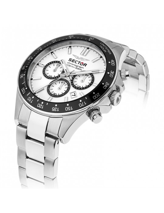 Sector Watch - 230 - Chronograph - Silver - 43mm - White-R3273661049