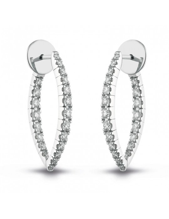 Orecchini Buonocore - Eternity Round Ovali - Oro - Diamanti 1,19 ct - 784O01DW Orecchini Buonocore - Eternity Round Ovali - Oro - Diamanti 1,19 ct - 784O01DW