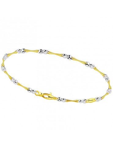Bracciale Zancan per Uomo - Oro Bianco - Oro Giallo - EB806GB