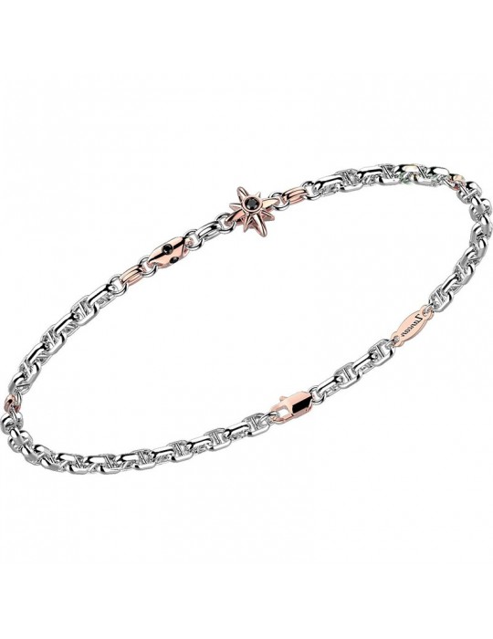Bracciale Zancan - Insignia Gold - Rosa dei Venti - Oro Bianco-EB901BR