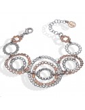 Boccadamo Bracelet - Magic Circle - Gold - Circles - Crystals-XBR926RS