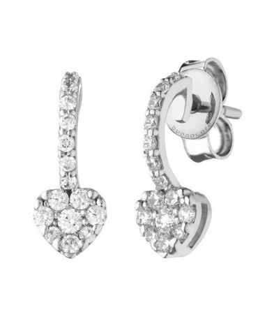 Orecchini Buonocore - Young - Oro - Cuore - Diamanti 0,38 ct - 377O01DW