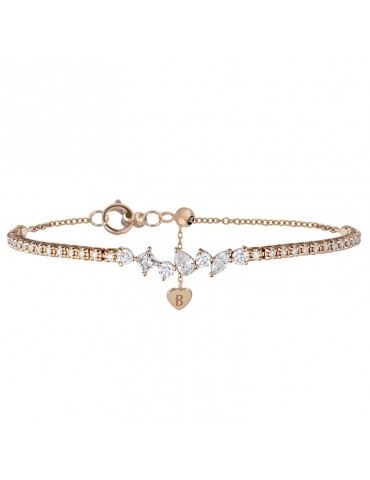 Buonocore bracelet - 18 -carat rose gold swing tennis with natural diamonds 0.75 ct - 0