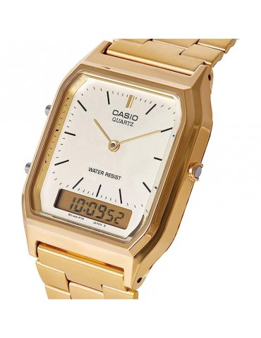 Casio Watch - Edgy - Analog - Digital - Gold - AQ230GA9DMQYES 2