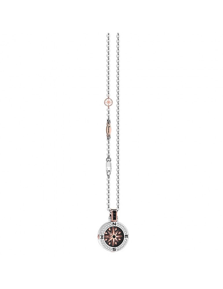 Collana Zancan - Insignia Explorer - Rosa dei Venti - Oro Bianco - EC618BR